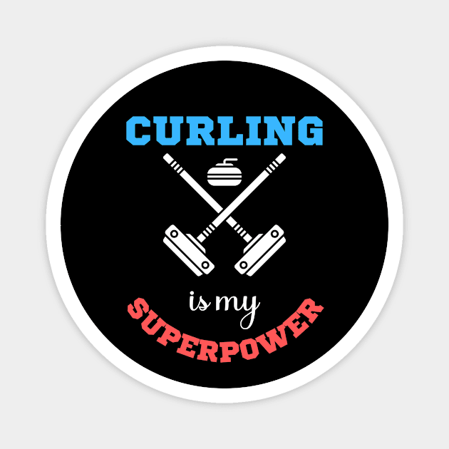 Curling is my superpower Magnet by funcreation